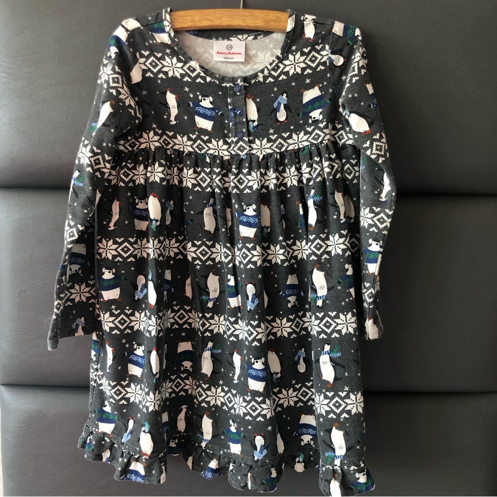 🐧❄️HANNA ANDERSSON Penguin dress size 4T-5T (EU size 100)